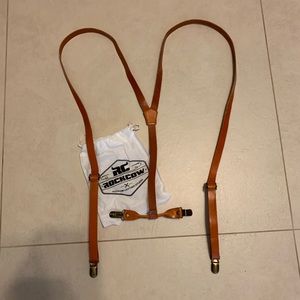 Leather suspenders